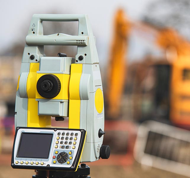 Surveying equipment in Port Moody